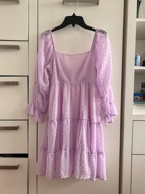 Altar’d State Purple Open Back Dress